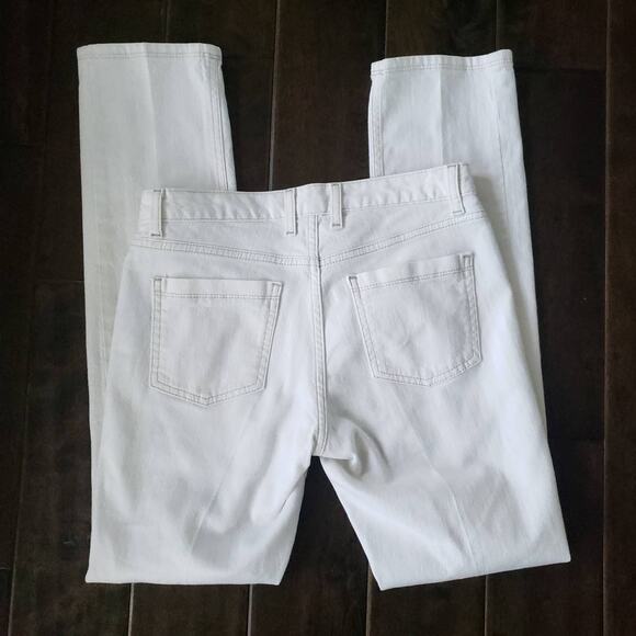 Boden White Straight Leg Jeans Mid Rise 30" Inseam WC074 Women 4 - Picture 4 of 11